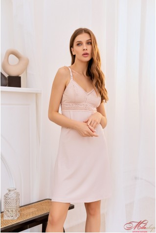 Нічна сорочка для годування з модалу Your Touch BL-4004